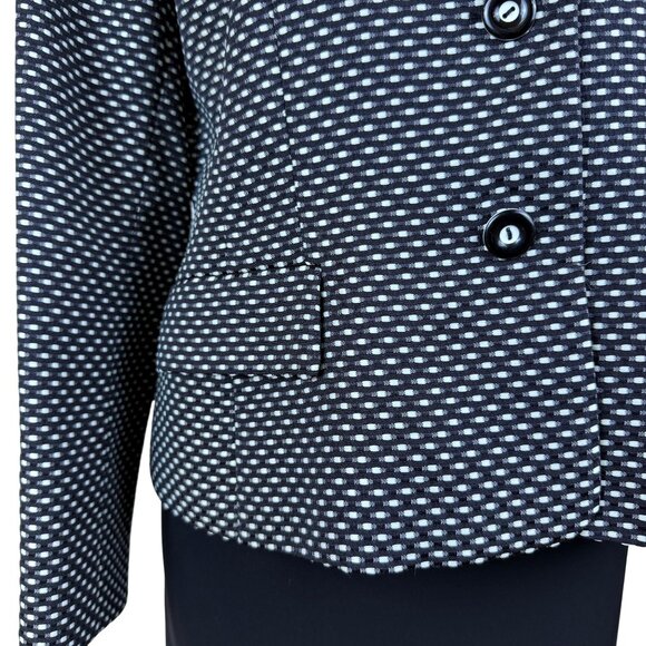 Evan- Picone Women’s Black & White Blazer & Skirt Set Classic Design Size 16 - Picture 10 of 14